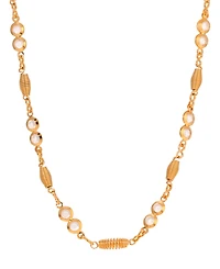 2028 Crystal Station Chain Necklace