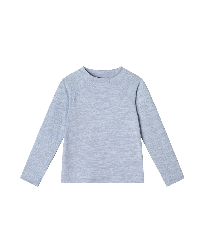 Toddler/Child Boys Blue Heathered Rashguard