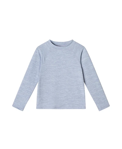 Toddler/Child Boys Blue Heathered Rashguard