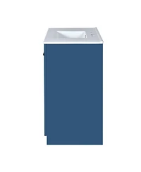 Streamdale 36" Blue Bathroom Vanity with Ceramic Sink and Storage