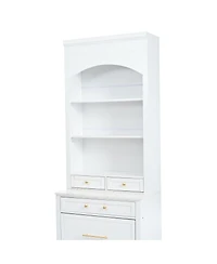 Streamdale 83.7" Tall Kitchen Pantry with Faux Marble Top and Drawers