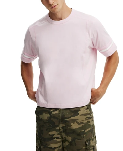 Cotton On Men's Cropped Fit Panel T-Shirt