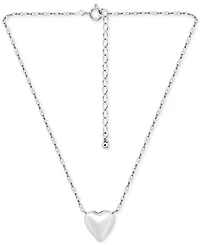 Giani Bernini Heart Pendant Necklace, 16" + 2" extender in Sterling Silver or 18k Gold Over Sterling Silver, Exclusively at Macy's