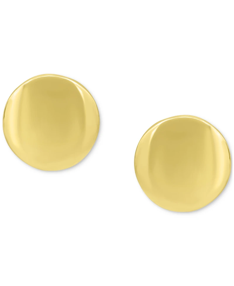 Giani Bernini Circular Dome Button Earrings Sterling Silver or 18k Gold Over Silver, Exclusively at Macy's