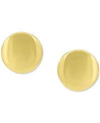 Giani Bernini Circular Dome Button Earrings Sterling Silver or 18k Gold Over Silver, Exclusively at Macy's