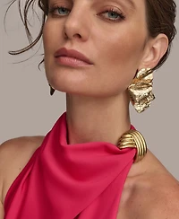 Donna Karan New York Women's Hardware Halter Neck Sleeveless Gown