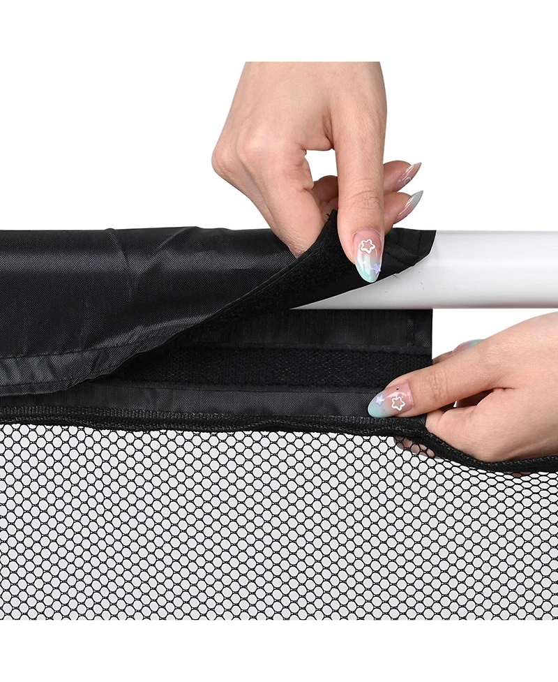 Yescom Mesh Cover Replacement for 2-Layer Mesh Pool Storage Bin Cart Xx-Large Black