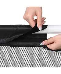 Yescom Mesh Cover Replacement for 2-Layer Mesh Pool Storage Bin Cart Xx-Large Black