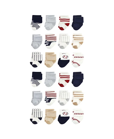 Little Treasure Baby Boys Bulk Pack of 24 Soft Terry Knit Footwear