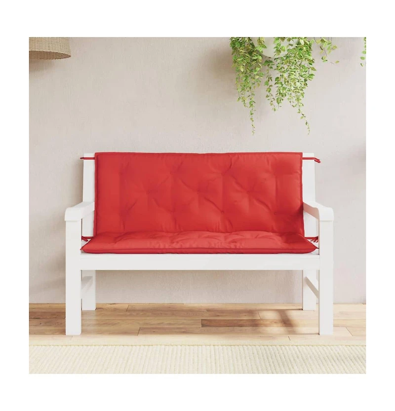 Garden Bench Cushions 2 pcs 47.2"x19.7"x2.8" Oxford Fabric