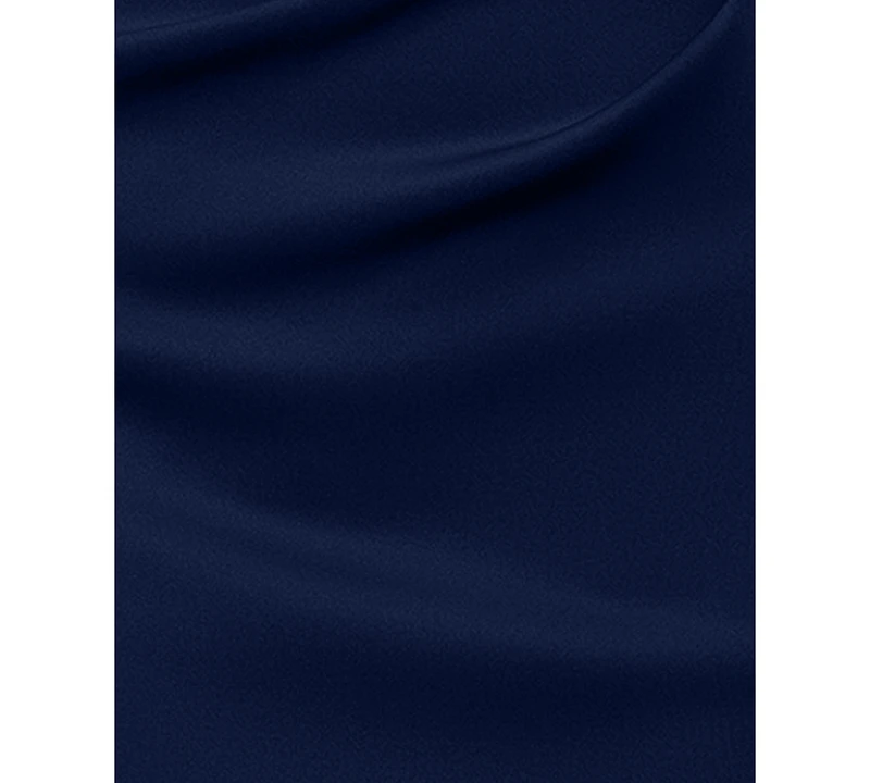 Xscape Women's Off-The-Shoulder Draped Scuba Sheath Dress