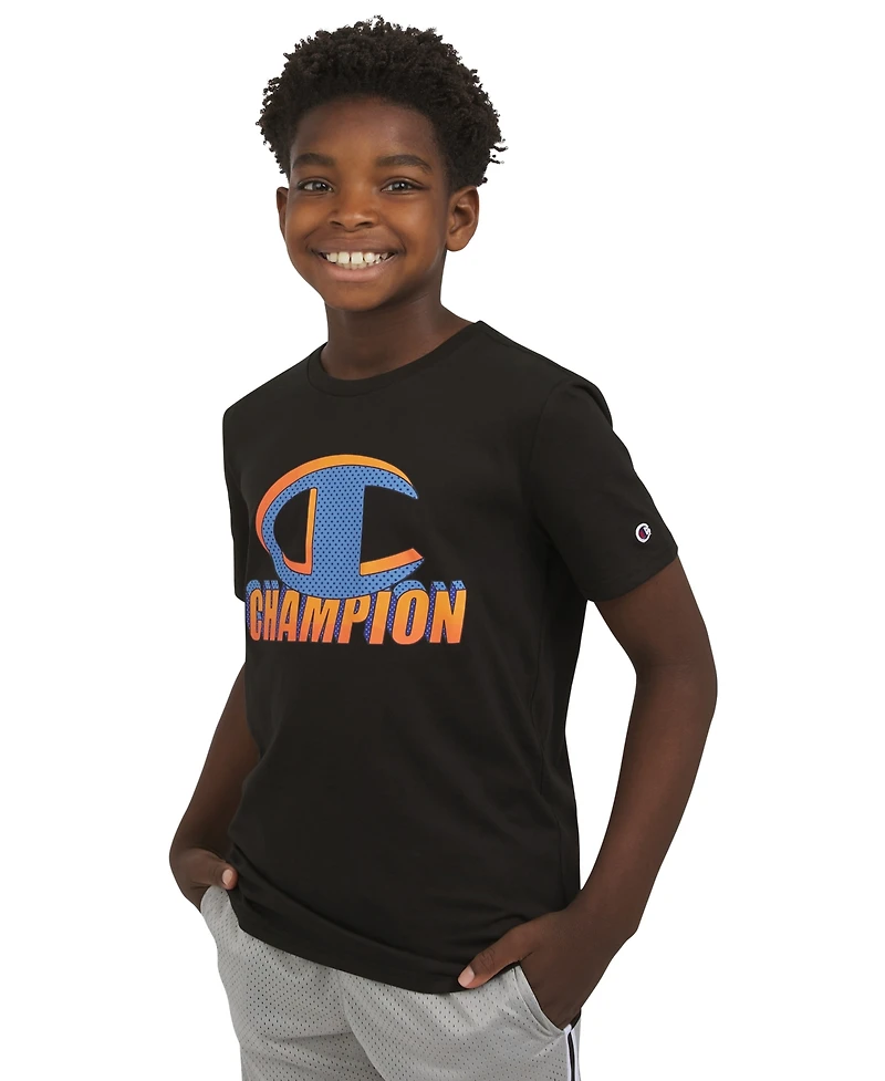 Champion Big Boys Logo Graphic Short-Sleeve T-Shirt
