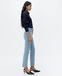 Mango Women's Claudia Slim-Fit Cropped Jeans