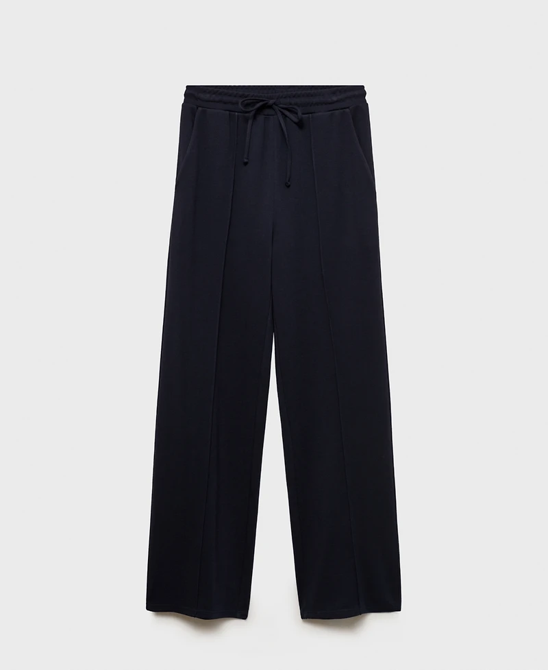 Mango Women's Wide Leg Jogger Pants