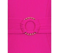 Becca Women's Monte Carlo Shiny Rib-Knit One Piece Swimsuit