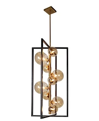 Dainolite 29.50" Metal Glasgow 9 Light Pendant