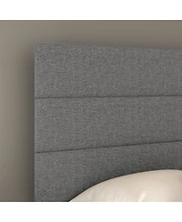 Sicily Linen Upholstered Platform Bed Frame with Adjustable Headboard - Boyd Sleep