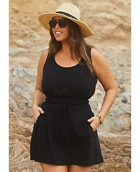 Becca Etc Plus Beach Date Burnout Knit Dress Cover-Up