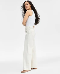 I.n.c. International Concepts Women's Zip-Front Wide-Leg Jeans, Exclusively at Macy's