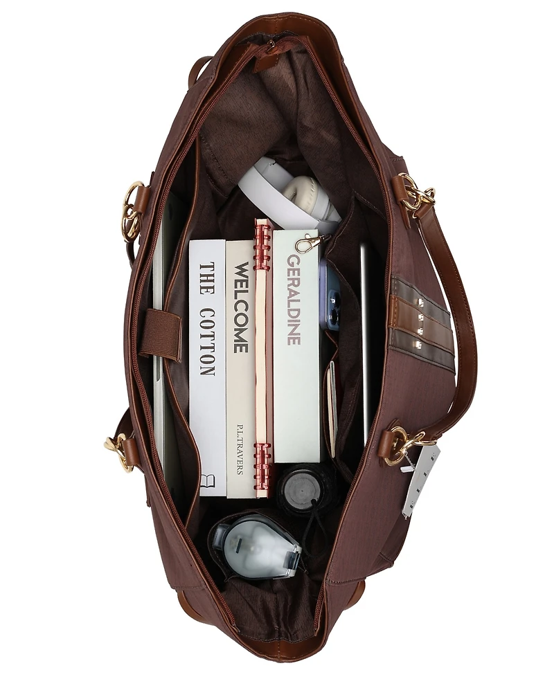 Elle Eleganza 32 Liters Monogram Weekender Tote Bag