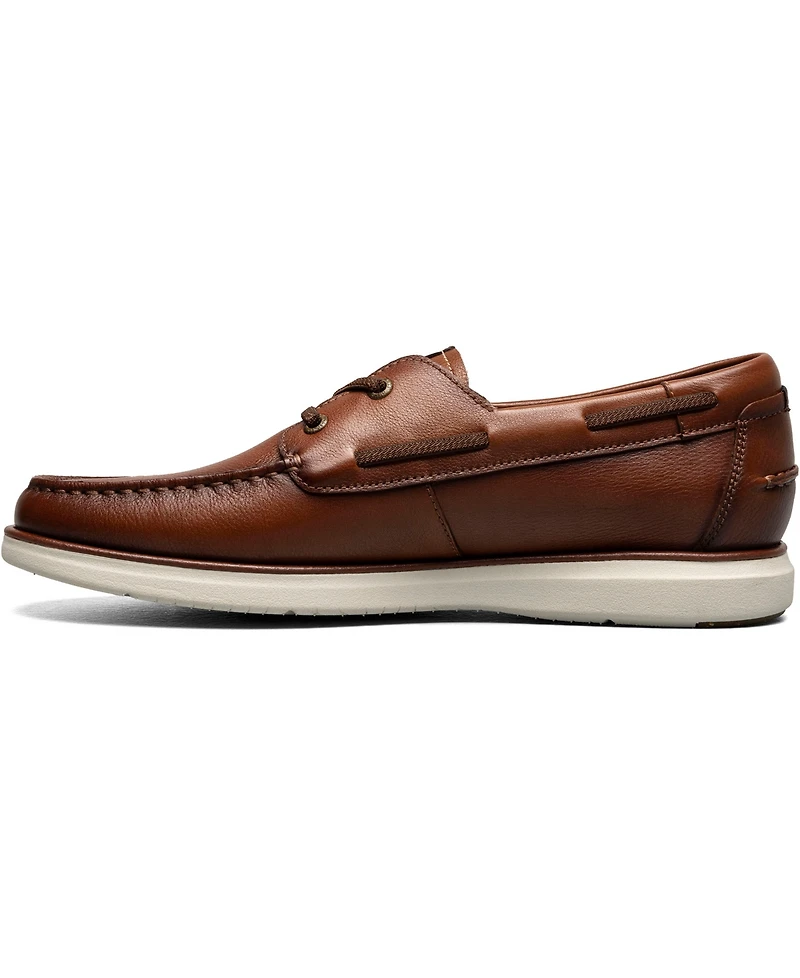 Florsheim Men's Tropics Moc Toe Elastic Lace Boat Shoe