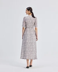 Maxi Wrap Floral dress Vintage Vines
