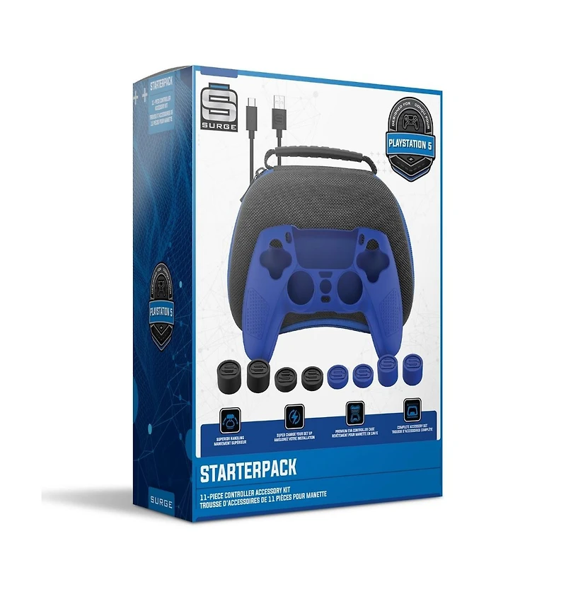 Sony Playstation 5 Slim Disc Bundle with Horizon Forbidden West, Extra Edge Controller, Pro Gamer Kit