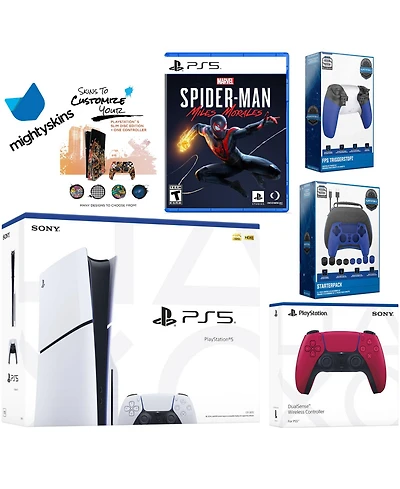 Sony Playstation 5 Slim Disc Bundle with Spider-Man: Miles Morales, Extra