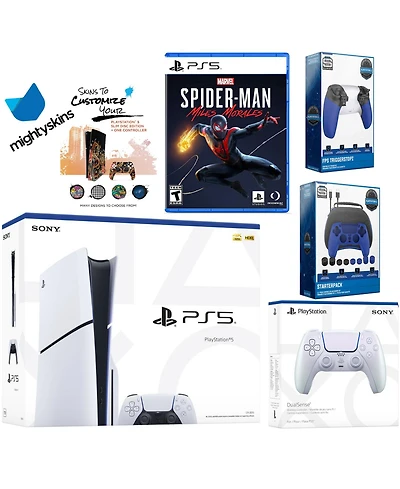 Sony Playstation 5 Slim Disc Bundle with Spider-Man: Miles Morales, Extra