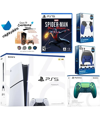 Sony Playstation 5 Slim Disc Bundle with Spider-Man: Miles Morales, Extra