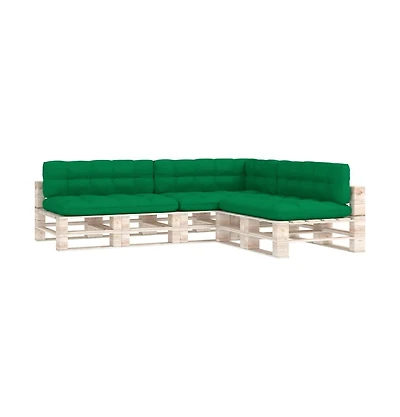 Pallet Sofa Cushions 7 pcs Green
