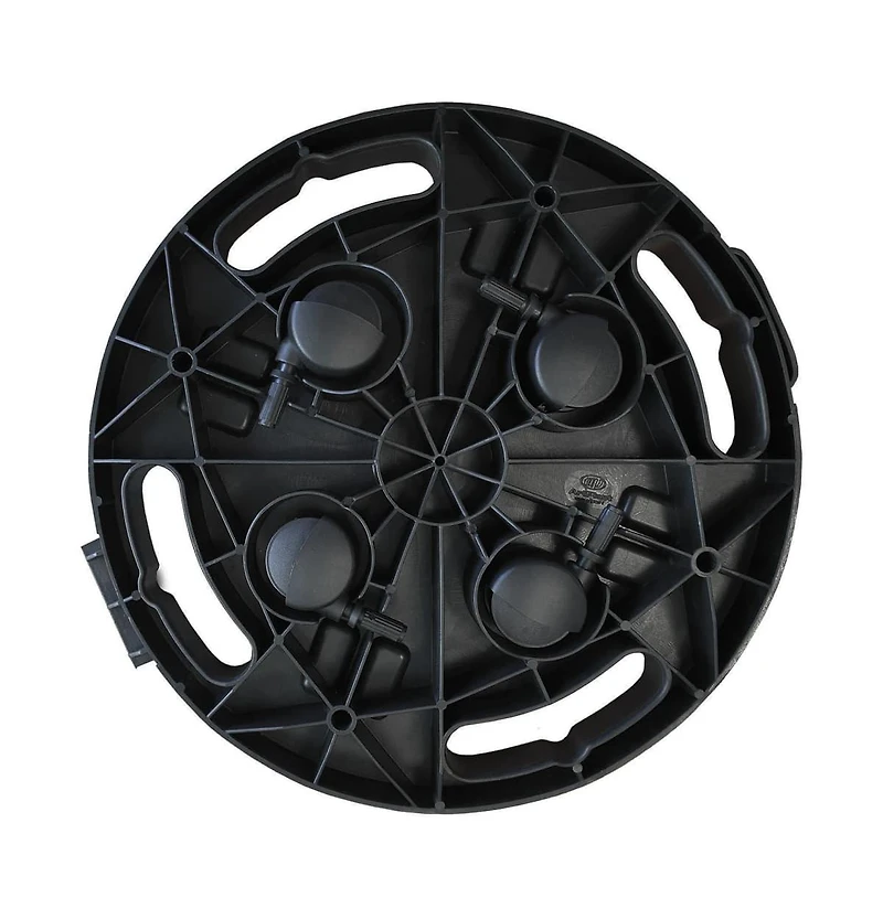 Plant Trolley with Wheels Diameter 11.8" Black 374.8 lb