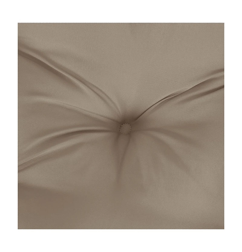 Garden Bench Cushions 2 pcs Taupe 47.2"x19.7"x2.8" Oxford Fabric