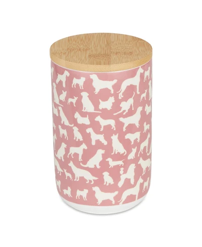 Bone Dry Ceramic Pet Treat Canister Dog Show