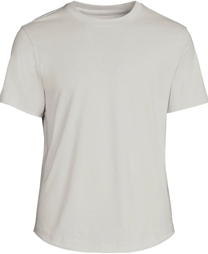 Lands' End Men's Short Sleeve Supima Curved Hem Tee