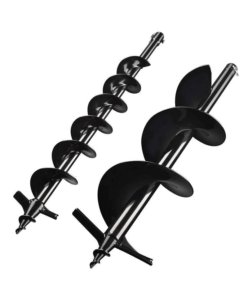 Yescom 4" 8" Earth Auger Bit Kit Bulb Planter Tool for Planting Flower Fence Post Spiral Hole Digger Gardening Project
