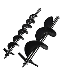 Yescom 4" 8" Earth Auger Bit Kit Bulb Planter Tool for Planting Flower Fence Post Spiral Hole Digger Gardening Project