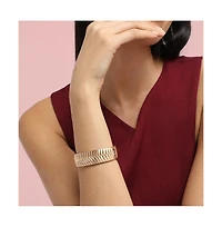 Metallic Herringbone Bracelet