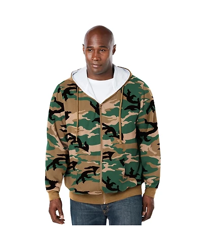 Boulder Creek Big & Tall by KingSize Full-Zip Thermal Hoodie