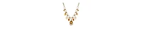 2028 Topaz Crystal Glass Bead Bib Necklace