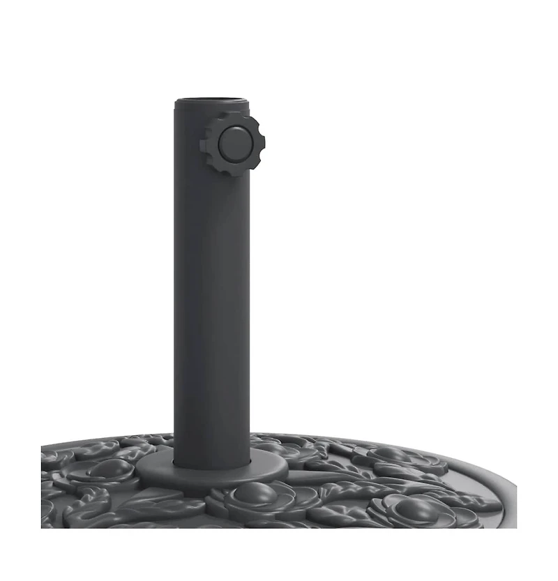 Parasol Base with Wheels for 1.5"/1.9" Poles 59.5 lb Round