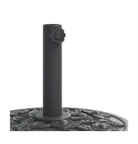 Parasol Base with Wheels for 1.5"/1.9" Poles 59.5 lb Round