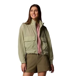 Columbia Womens Paracutie Cropped Cargo Windbreaker Jacket Xs 3x