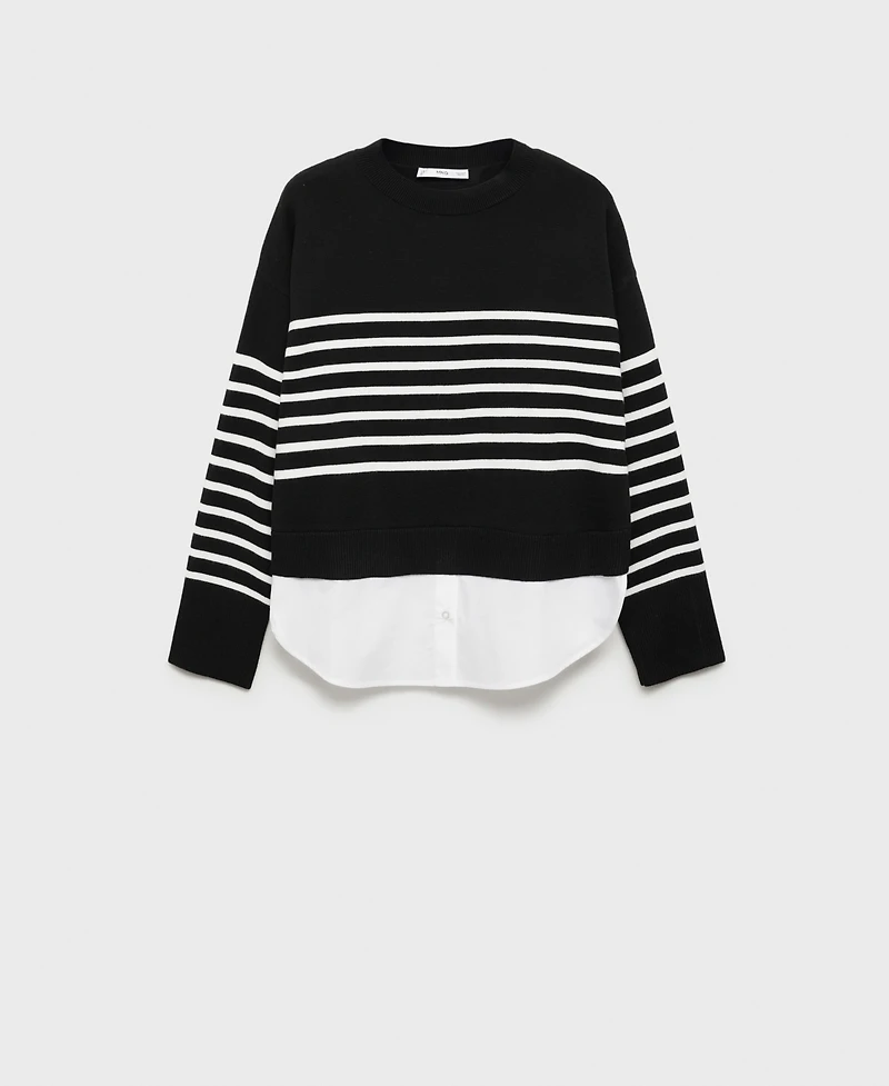 Mango Women's Combined Knitted Sweater