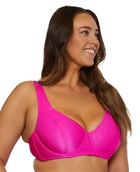 Becca Etc Plus Monte Carlo Rib Underwire Bikini Top