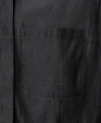 Mango Women's Semi-Transparent Silk Blend Midi Dress