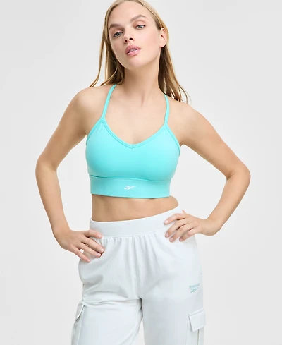 Reebok Id Train Tri-Back Mid-Impact Sports Bra
