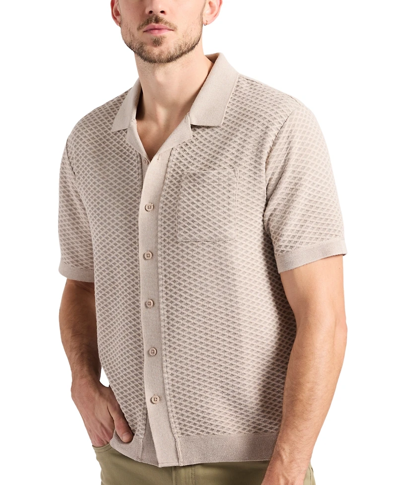 Men's Willow Relaxed Fit Short Sleeve Button-Front Camp Shirt