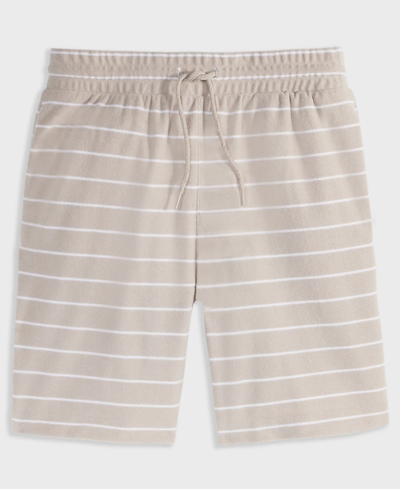 Mode of One Men's Horizontal-Stripe Terry Shorts, Exclusively at Macy's