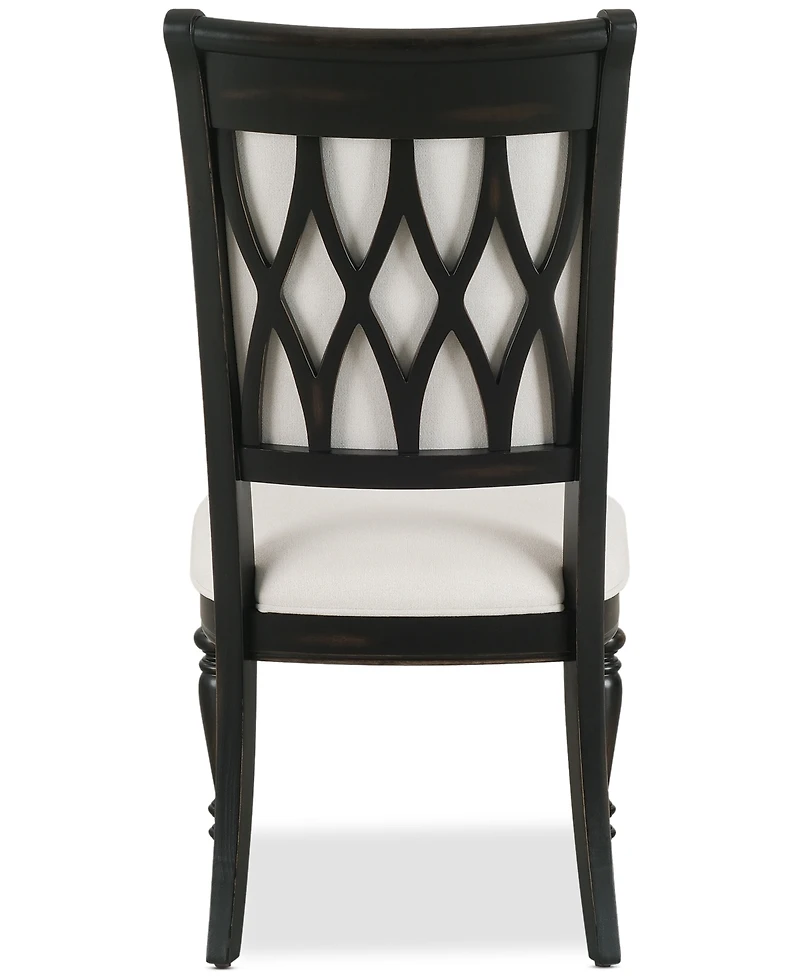 Daria Upholstered Back Side Chair, Created for Macy's